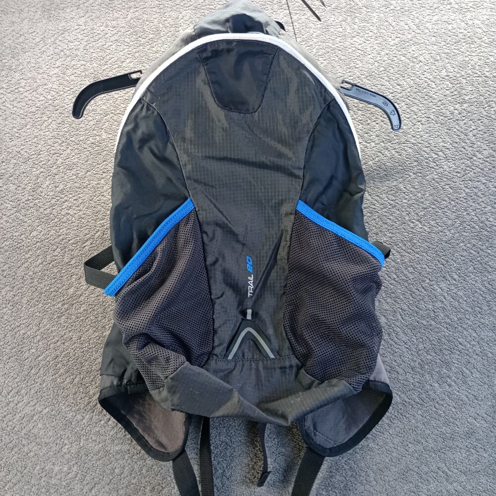 Salomon Trail 20 Hydration Backpack Black Blue Hiking Running Pack